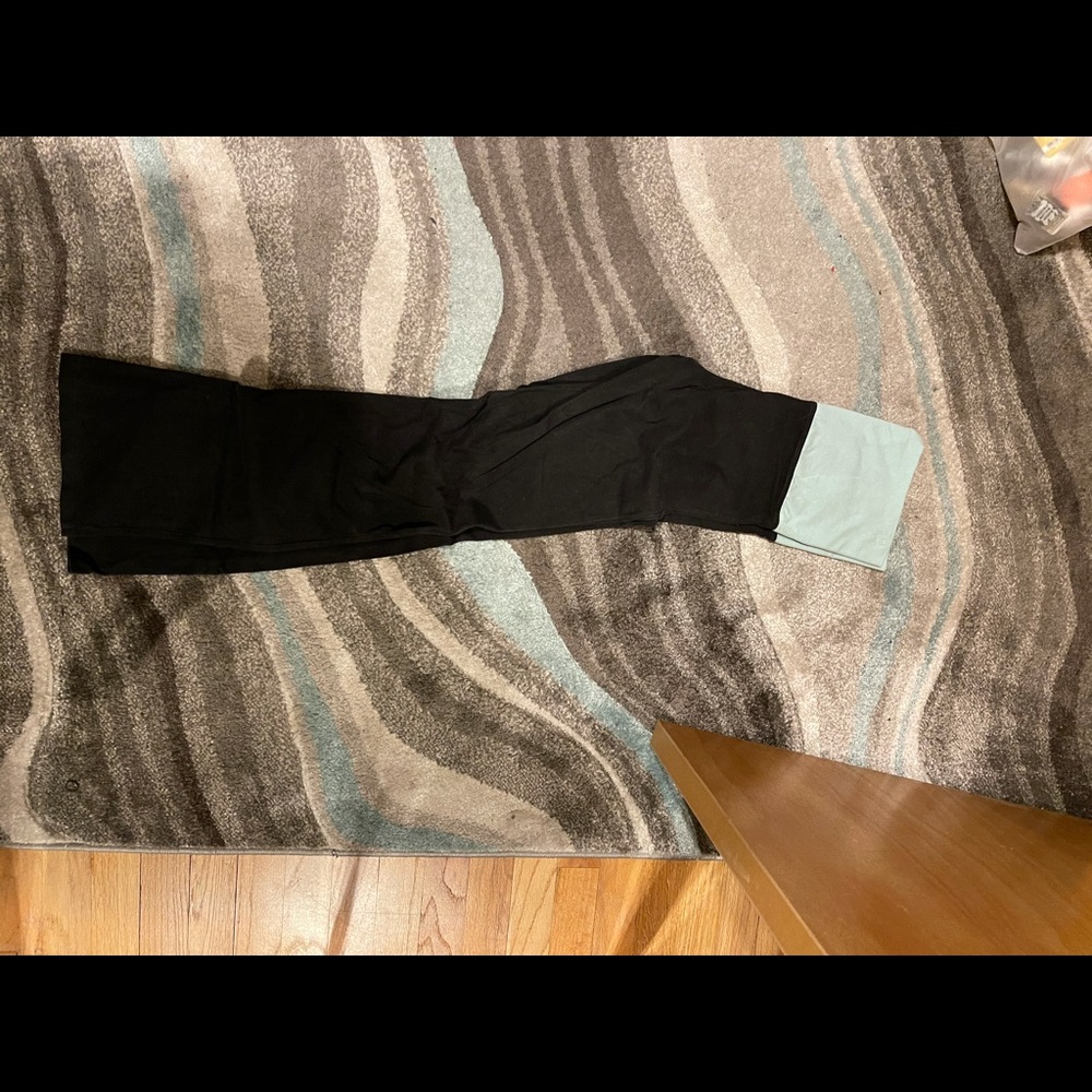 Pink fold over leggings